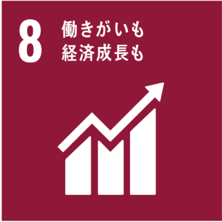 SDGｓ取り組み内容。8、働きがいも経済成長も